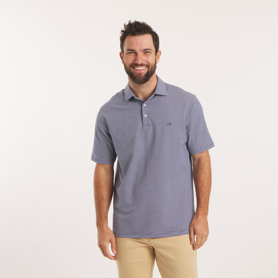 Navy Relaxed Stripe | On Model | Front