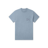 Washed Sky Blue Heather | Youth Authentic Tee | Heather | Short Sleeve T-Shirt | Front