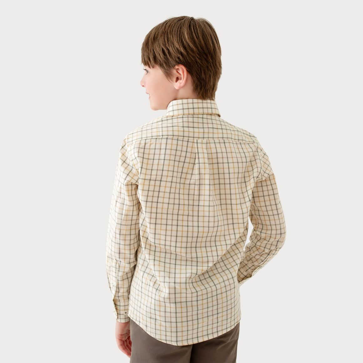Oatmeal & Stone Brown | On Model | Back